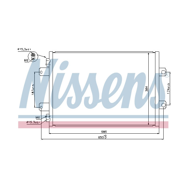 NISSENS CONDENSER TO SUIT RENAULT
