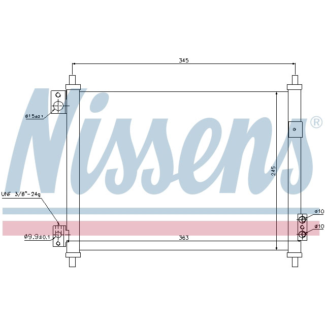 NISSENS CONDENSER TO SUIT LCV