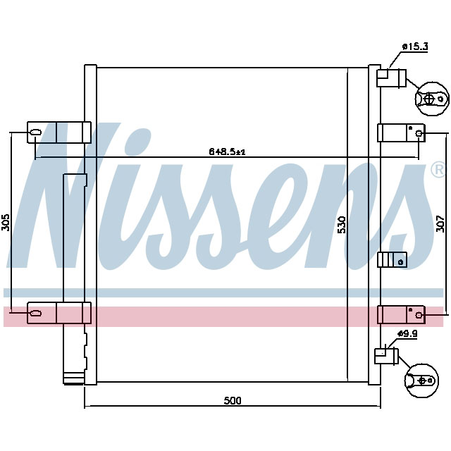 NISSENS CONDENSER TO SUIT MERCEDES