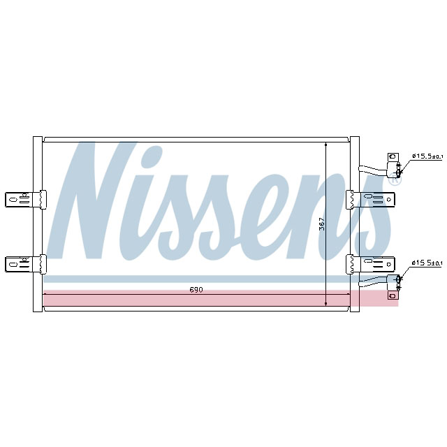 NISSENS CONDENSER TO SUIT RENAULT