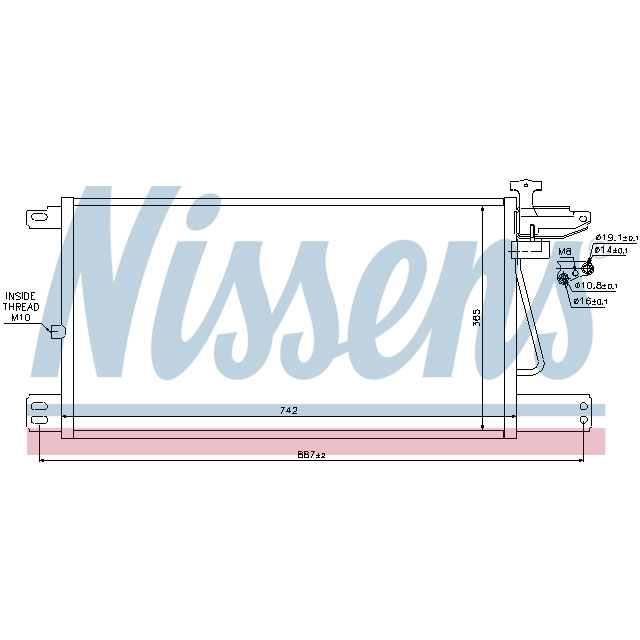 940198 NISSENS CONDENSER TO SUIT SCANIA