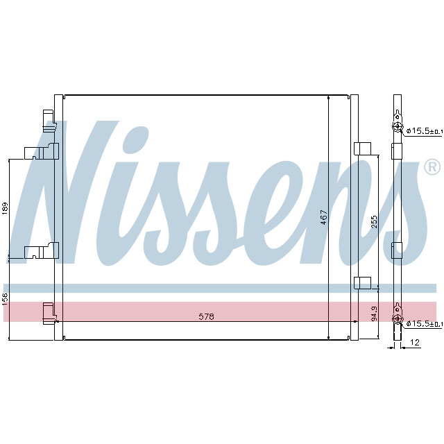 NISSENS CONDENSER TO SUIT RENAULT