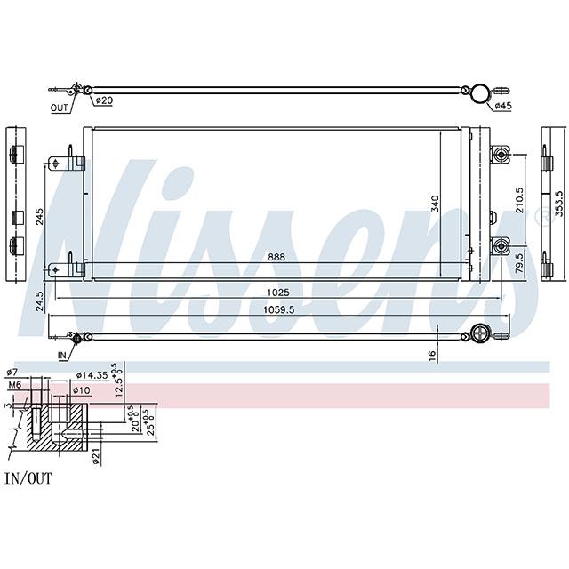 NISSENS CONDENSER TO SUIT DAF