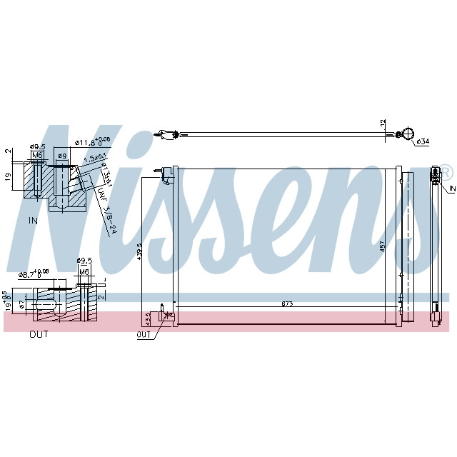 NISSENS CONDENSER TO SUIT MERCEDES