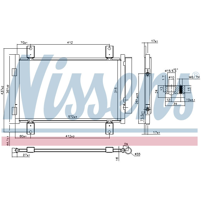 NISSENS CONDENSER TO SUIT LCV