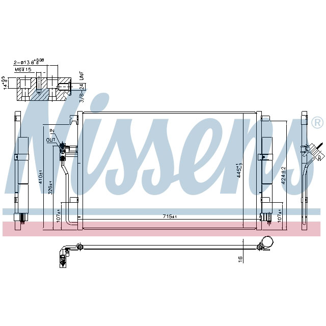 NISSENS CONDENSER TO SUIT MERCEDES