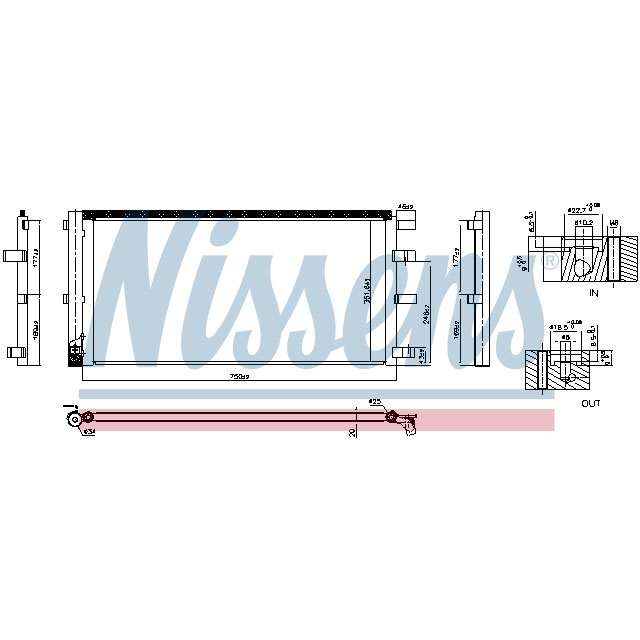 NISSENS CONDENSER TO SUIT LCV