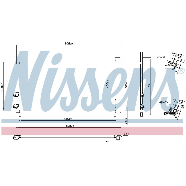 NISSENS CONDENSER TO SUIT LCV