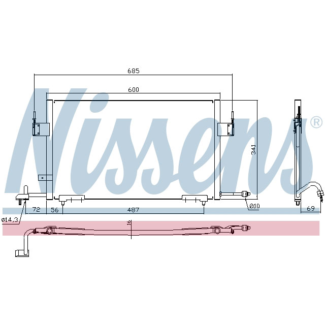 NISSENS CONDENSER TO SUIT LCV