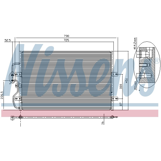 NISSENS CONDENSER TO SUIT LCV