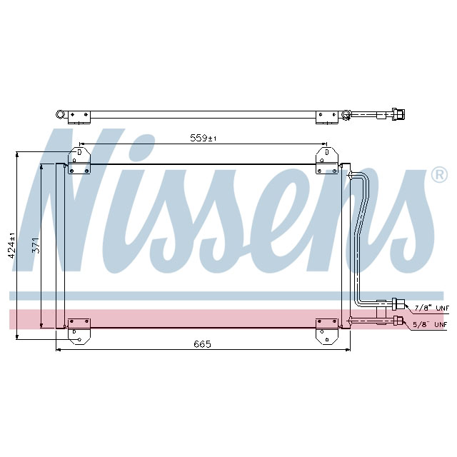 NISSENS CONDENSER TO SUIT MERCEDES