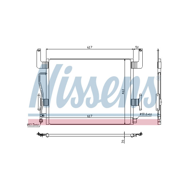 NISSENS CONDENSER TO SUIT RENAULT