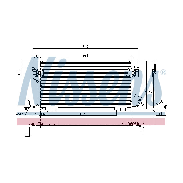 NISSENS CONDENSER TO SUIT LCV