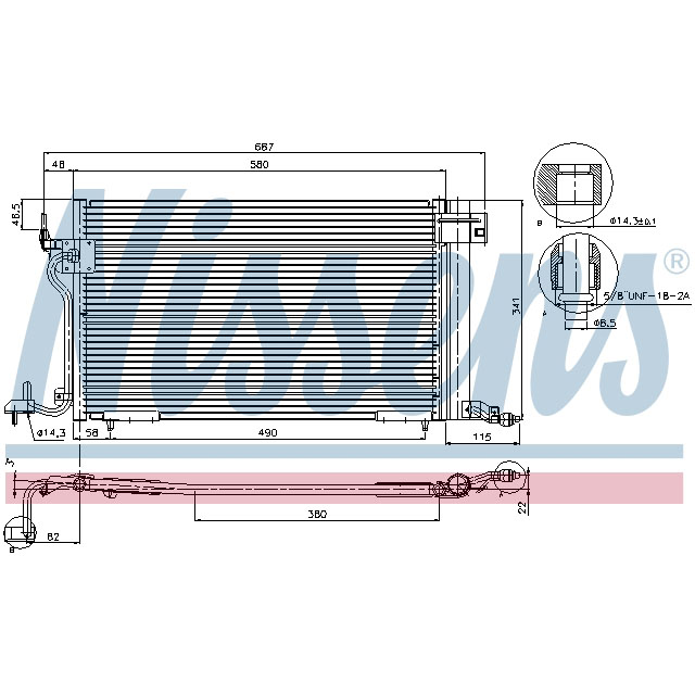 NISSENS CONDENSER TO SUIT LCV
