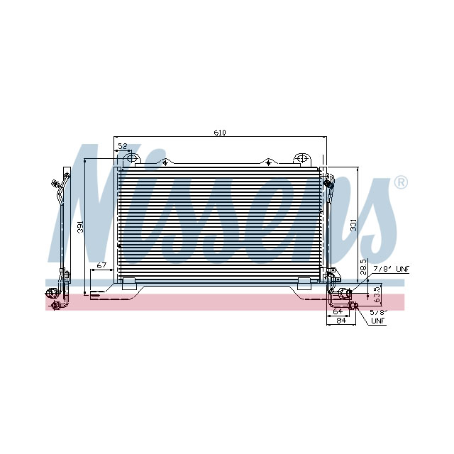 NISSENS CONDENSER TO SUIT MERCEDES