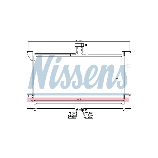 NISSENS CONDENSER TO SUIT SCANIA