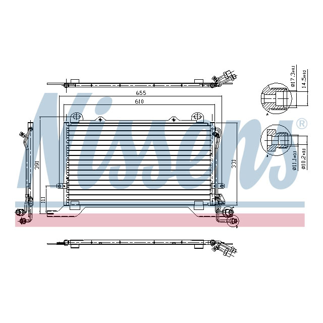NISSENS CONDENSER TO SUIT MERCEDES
