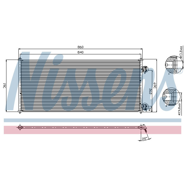 NISSENS CONDENSER TO SUIT LCV