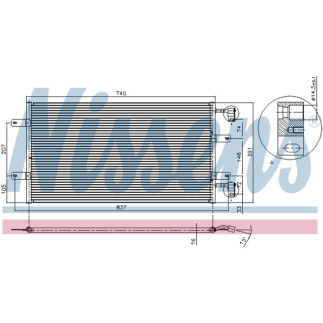 NISSENS CONDENSER TO SUIT LCV
