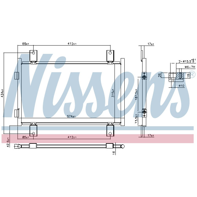 NISSENS CONDENSER TO SUIT LCV