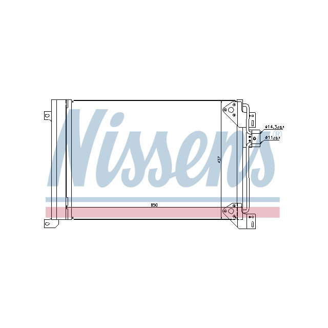 NISSENS CONDENSER TO SUIT IVECO