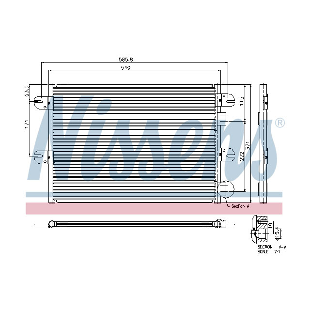 NISSENS CONDENSER TO SUIT IVECO