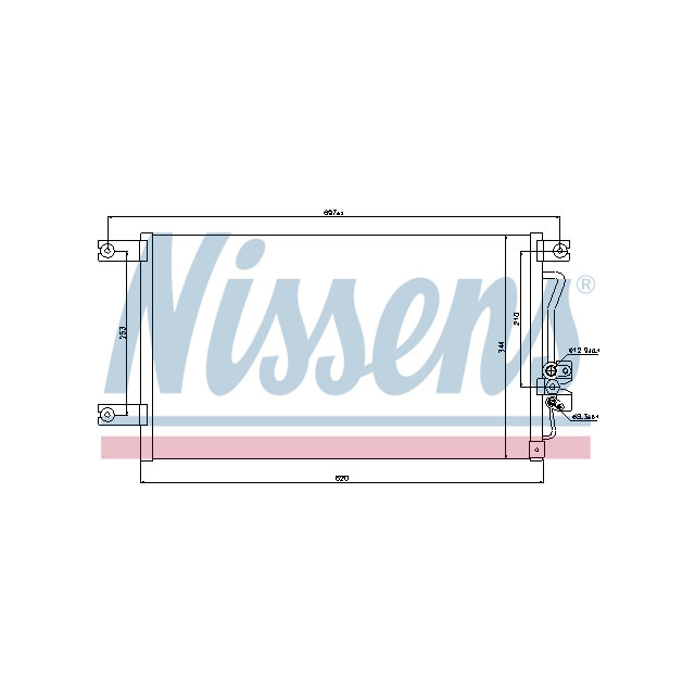 NISSENS CONDENSER TO SUIT MITSUBISHI