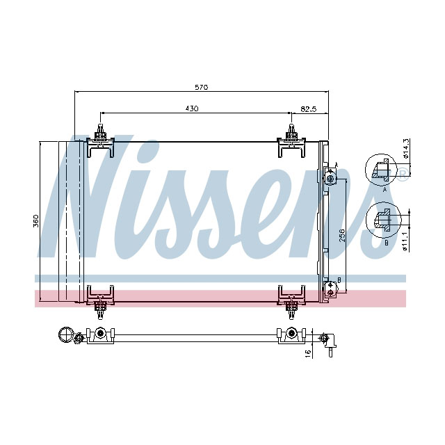 NISSENS CONDENSER TO SUIT LCV