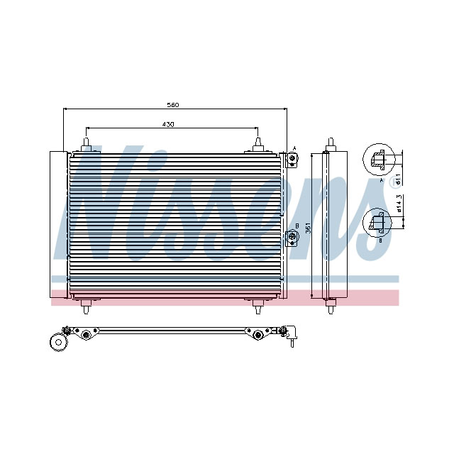 NISSENS CONDENSER TO SUIT LCV