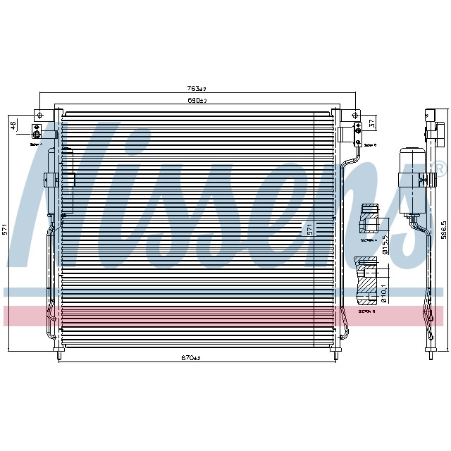 NISSENS CONDENSER TO SUIT LCV