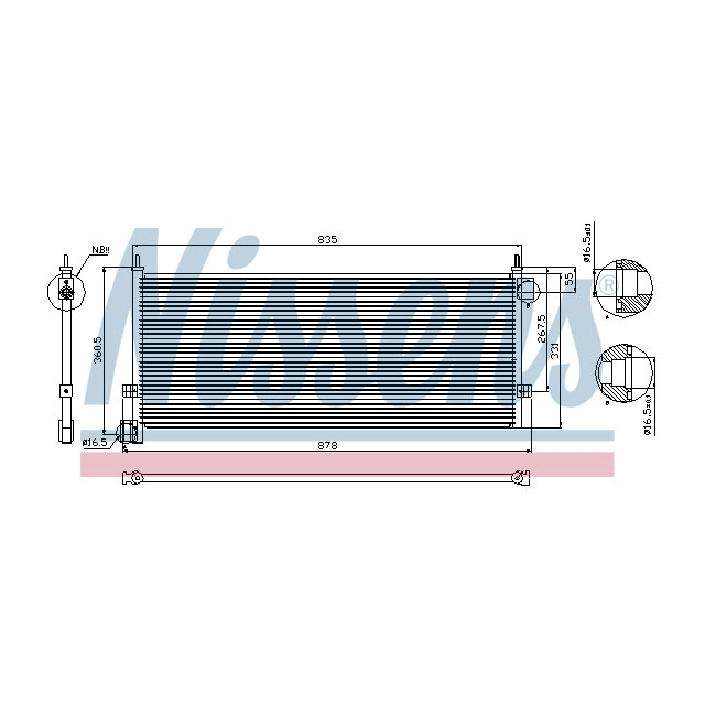 94903 NISSENS CONDENSER TO SUIT VOLVO