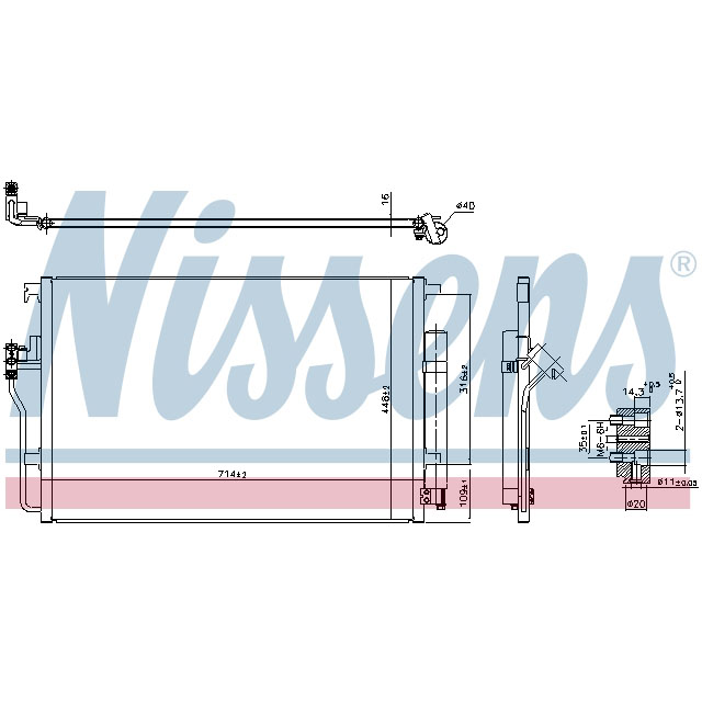 NISSENS CONDENSER TO SUIT LCV