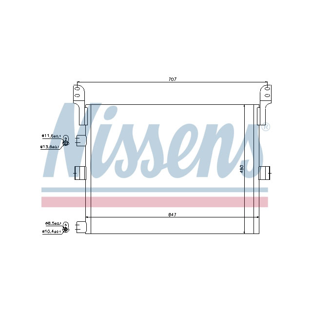 NISSENS CONDENSER TO SUIT RENAULT