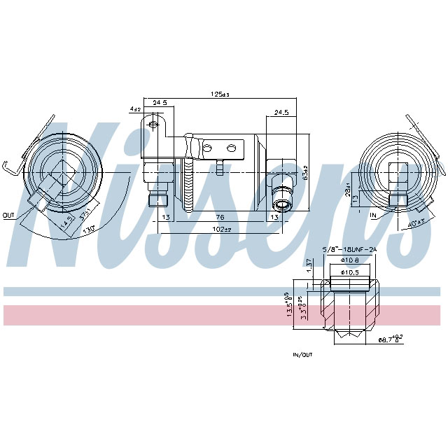 NISSENS RECEIVER DRYER TO SUIT LCV