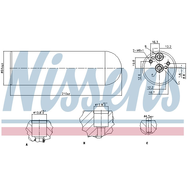 NISSENS RECEIVER DRYER TO SUIT MERCEDES