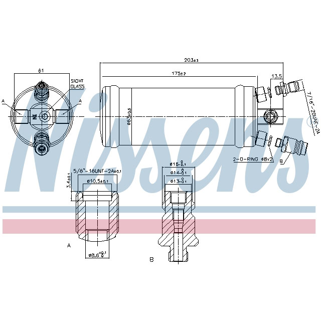 NISSENS RECEIVER DRYER TO SUIT DAF