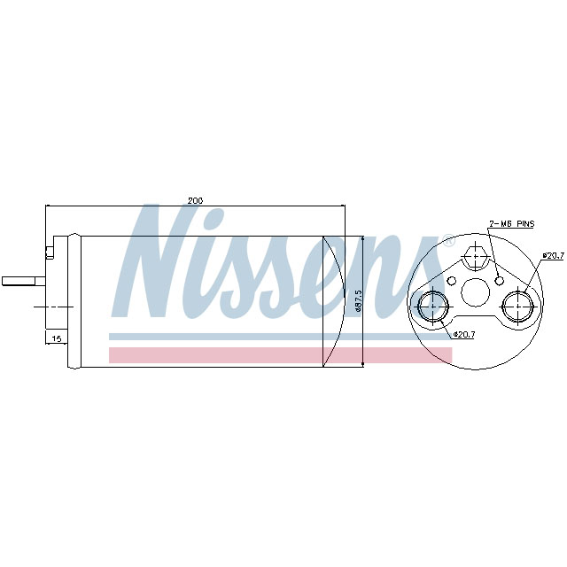 NISSENS RECEIVER DRYER TO SUIT LCV