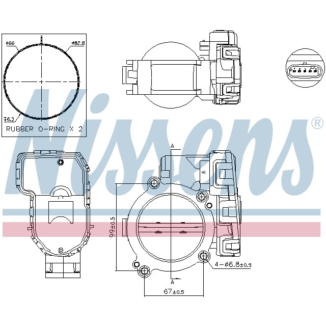 NISSENS THROTT LE BODY TO SUIT MERCEDES