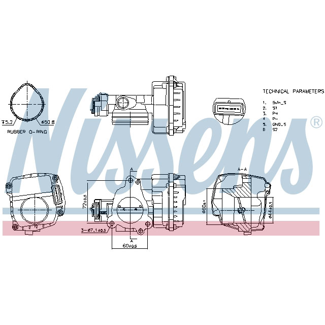 NISSENS THROTT LE BODY TO SUIT LCV