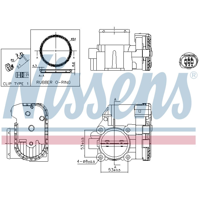 NISSENS THROTT LE BODY TO SUIT LCV