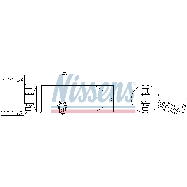 NISSENS RECEIVER DRYER TO SUIT RENAULT