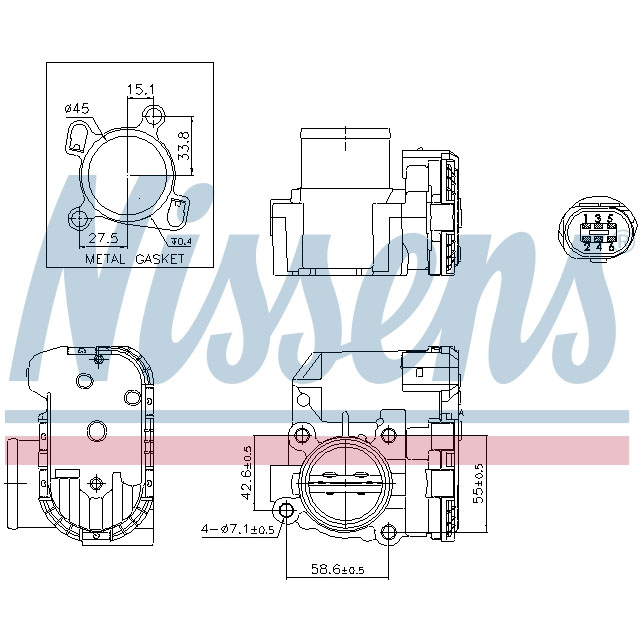 NISSENS THROTT LE BODY TO SUIT LCV