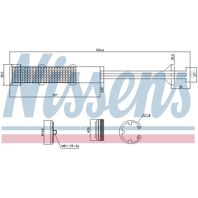 95605 NISSENS RECEIVER DRYER TO SUIT DAF