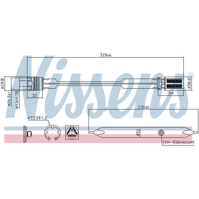 NISSENS RECEIVER DRYER TO SUIT MERCEDES