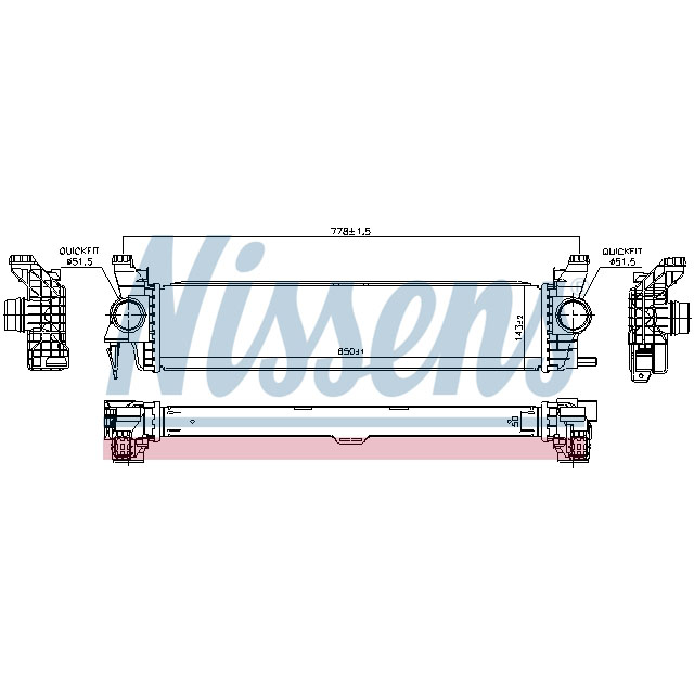 NISSENS INTERCOOLER TO SUIT MERCEDES