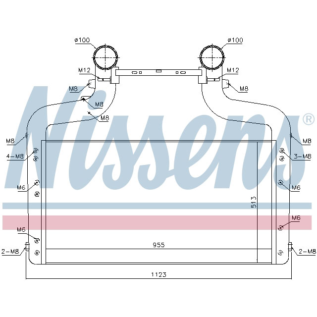 NISSENS INTERCOOLER TO SUIT DAF