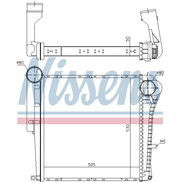 961153 NISSENS INTERCOOLER TO SUIT RENAULT