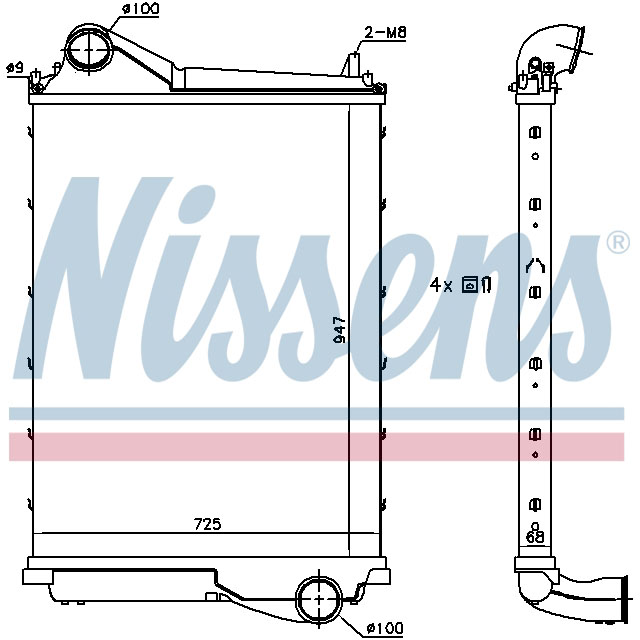 961185 NISSENS INTERCOOLER TO SUIT VOLVO