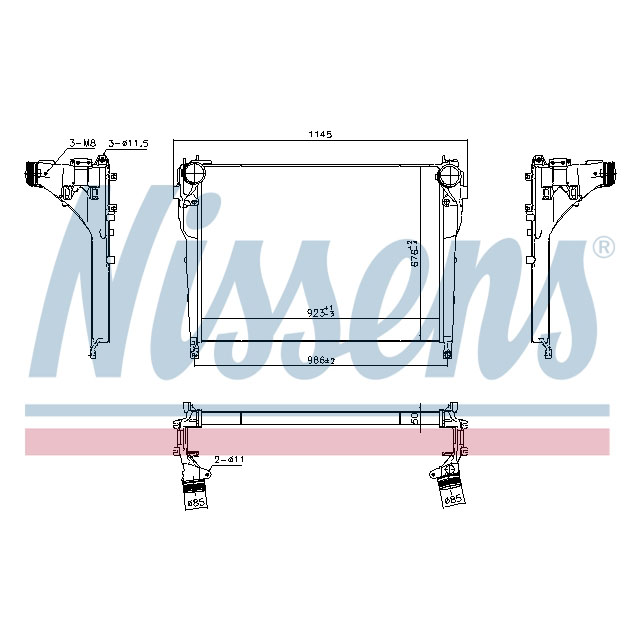 NISSENS INTERCOOLER TO SUIT MERCEDES