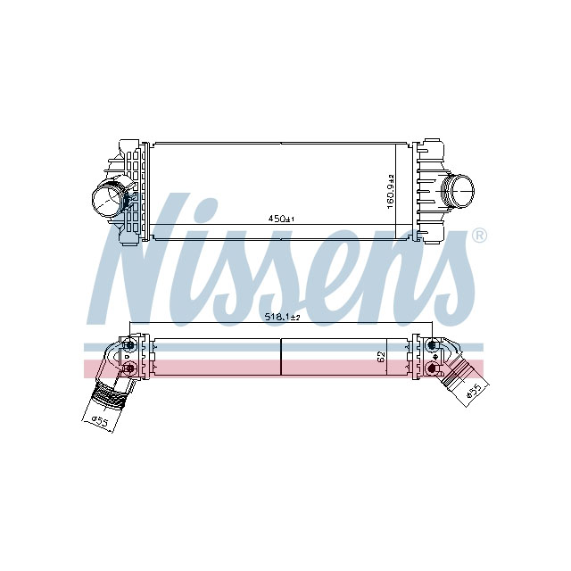 961230 NISSENS INTERCOOLER TO SUIT LCV